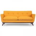 Sofa Văng Dài Nỉ Màu Vàng Đẹp Tại Xưởng - SFB04