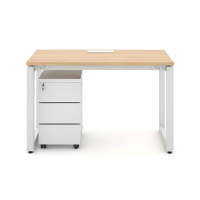 Bàn Làm Việc Chân Sắt U Hiện Đại - BLV123