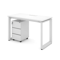 Bàn Làm Việc Chân Sắt U Hiện Đại - BLV123