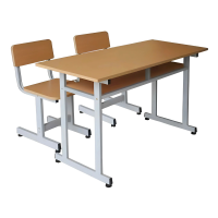 Bàn Ghế Học Sinh Đôi Gỗ Công Nghiệp Chắc Chắn - BGHS37