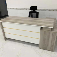 Bàn Giám Đốc Văn Phòng Chữ L Có Tủ Phụ - BGĐ4