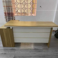Bàn Giám Đốc Văn Phòng Chữ L Có Tủ Phụ - BGĐ4