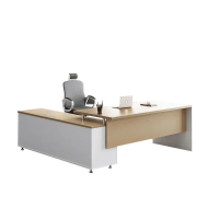 Bàn Giám Đốc Gỗ MDF Chữ L Có Tủ Phụ Tiện Dụng - BGĐ140