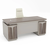 Bàn Giám Đốc Gỗ MDF Kết Hợp Hộc Tủ Đôi - BGĐ113