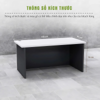 Bàn Giám Đốc Gỗ Sọc Ngang Hiện Đại Tối Giản - BGĐ118