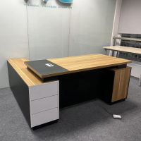 Bàn Giám Đốc Góc L Gỗ MĐF - BGĐ31