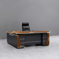 Bàn Giám Đốc Góc L Sọc Ngang Thanh Lịch - BGĐ120