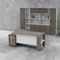 Bàn Giám Đốc Góc L Thiết Kế Kệ Tiện Lợi - BGĐ109