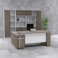 Bàn Giám Đốc Góc L Thiết Kế Kệ Tiện Lợi - BGĐ109