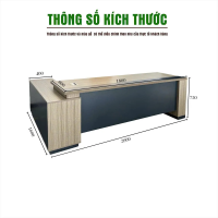 Bàn Giám Đốc Góc L Kiểu Dáng Tủ Phụ Tiện Lợi - BGĐ121