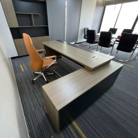 Bàn Giám Đốc Góc L Kiểu Dáng Tủ Phụ Tiện Lợi - BGĐ121