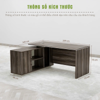 Bàn Giám Đốc Hiện Đại Cấu Trúc Khối Bề Thế - BGĐ123