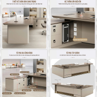 Bàn Giám Đốc Hiện Đại Màu Gỗ Đẹp - BGĐ100