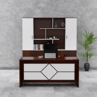 Bàn Giám Đốc Họa Tiết Kim Cương Sang Trọng - BGĐ127