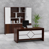 Bàn Giám Đốc Họa Tiết Kim Cương Sang Trọng - BGĐ127