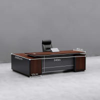 Bàn Giám Đốc Yếm Kẻ Ngang Phong Cách Hiện Đại - BGĐ133