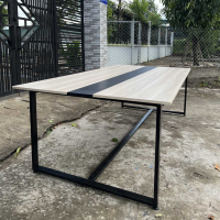 Bàn Họp Văn Phòng Chân Sắt 2m4 x 1m2 - BH5