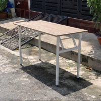 Bàn Làm Việc Văn Phòng Chân Gấp Trắng - BLV7