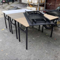 Bàn Làm Việc Văn Phòng Chân Gấp Trắng - BLV7