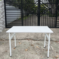 Bàn Làm Việc Văn Phòng Chân Gấp Khung Trắng - BLV12