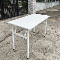 Bàn Làm Việc Văn Phòng Chân Gấp Khung Trắng - BLV12