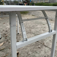 Bàn Làm Việc Văn Phòng Chân Gấp Khung Trắng - BLV12