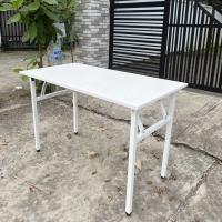 Bàn Làm Việc Văn Phòng Chân Gấp Khung Trắng - BLV12