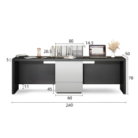 Bàn Làm Việc Đôi Gỗ MDF Tối Ưu Không Gian - BLV133