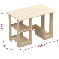 Bàn Làm Việc Gỗ Có Kệ 2 Tầng Tiện Ích - BG76