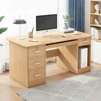 Bàn Làm Việc Gỗ Hai Tủ Nhiều Ngăn Kéo Cao Cấp - BG81