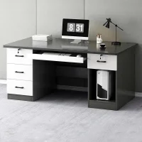 Bàn Làm Việc Gỗ Hai Tủ Nhiều Ngăn Kéo Cao Cấp - BG81