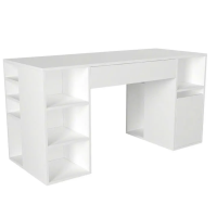 Bàn Làm Việc Gỗ Kèm Kệ Trang Trí 2 Bên Hiện Đại - BG78