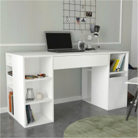 Bàn Làm Việc Gỗ Kèm Kệ Trang Trí 2 Bên Hiện Đại - BG78