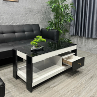 Bàn Trà Sofa Mặt Kiếng Có Hộc Kéo Sang Trọng - BT28