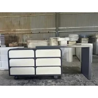 Bàn Trang Điểm Kèm Tủ 6 Ngăn Chân Cầu Hiện Đại - BTD20