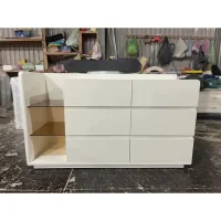 Bàn Trang Điểm Tủ 6 Ngăn Kéo Kết Hợp 3 Ngăn Kệ - BTD38
