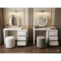 Bàn Trang Điểm Nhỏ Gọn Kèm Tủ 3 Ngăn Hiện Đại - BTD21