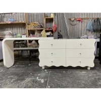 Bàn Trang Điểm Thiết Kế Tủ Lưu Trữ Uốn Lượn Hiện Đại - BTD25