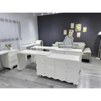 Bàn Trang Điểm Thiết Kế Tủ Lưu Trữ Uốn Lượn Hiện Đại - BTD25