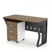 Bàn Văn Phòng Làm Việc K Uốn Yếm Che Lửng - BLV28