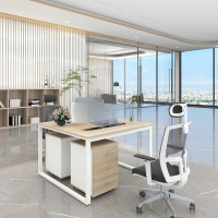 Cụm Bàn Làm Việc 2 Người Chân Sắt Vuông Chắc Chắn - BC107