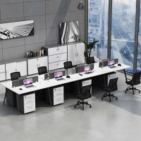 Cụm Bàn Làm Việc 8 Người Chân Sắt Vững Chắc - BC79