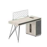 Cụm Bàn Làm Việc Chân Sắt Lưới Có Hộc Tủ Tiện Lợi - BC116