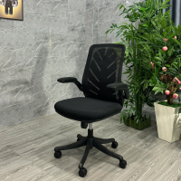 Ghế Xoay Văn Phòng Lưng Chiếc Lá tay Gập - GX74