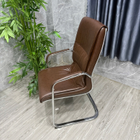 Ghế Giám Đốc Chân Quỳ Da Nâu Sang Trọng - GQ36