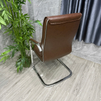 Ghế Giám Đốc Chân Quỳ Da Nâu Sang Trọng - GQ36