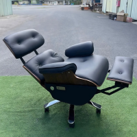 Ghế Giám Đốc Da Nâu Cao Cấp Tay Vịn Gỗ Ngả Lưng - GGĐ50