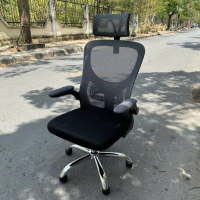 Ghế Xoay Văn Phòng Tay Gập Bọc Nệm - GX48