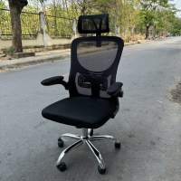 Ghế Xoay Văn Phòng Tay Gập Bọc Nệm - GX48