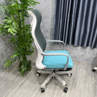 Ghế Xoay Văn Phòng Lưng Lưới Xanh Có Kê Chân Thư Giãn – GX78